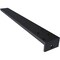 Ekena Millwork Hidden Floating Steel Heavy Duty Bracket w/ Flange, Powder Coated Black 2 1/2"W x 22"D x 1 1/2"H BKTM02X22X01HFPBL - alternate 4